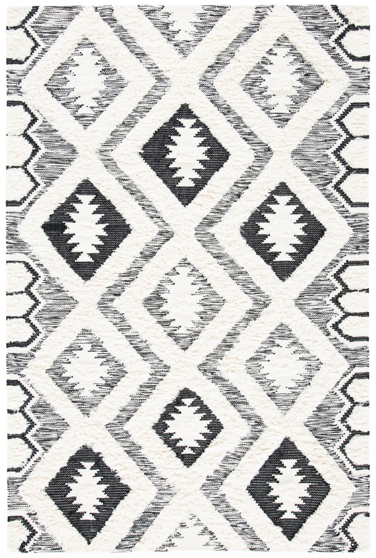 Safavieh Natura 4'-0" x 6'-0" Rug in Ivory / Black