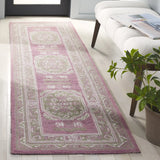 Safavieh Savonnerie 2'-3" x 8'-0" Rug in Olive / Pink
