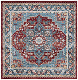 Safavieh Bayside 6'-7" x 6'-7" Rug in Blue / Red
