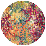 Safavieh Madison 6'-7" x 6'-7" Rug in Fuchsia / Gold