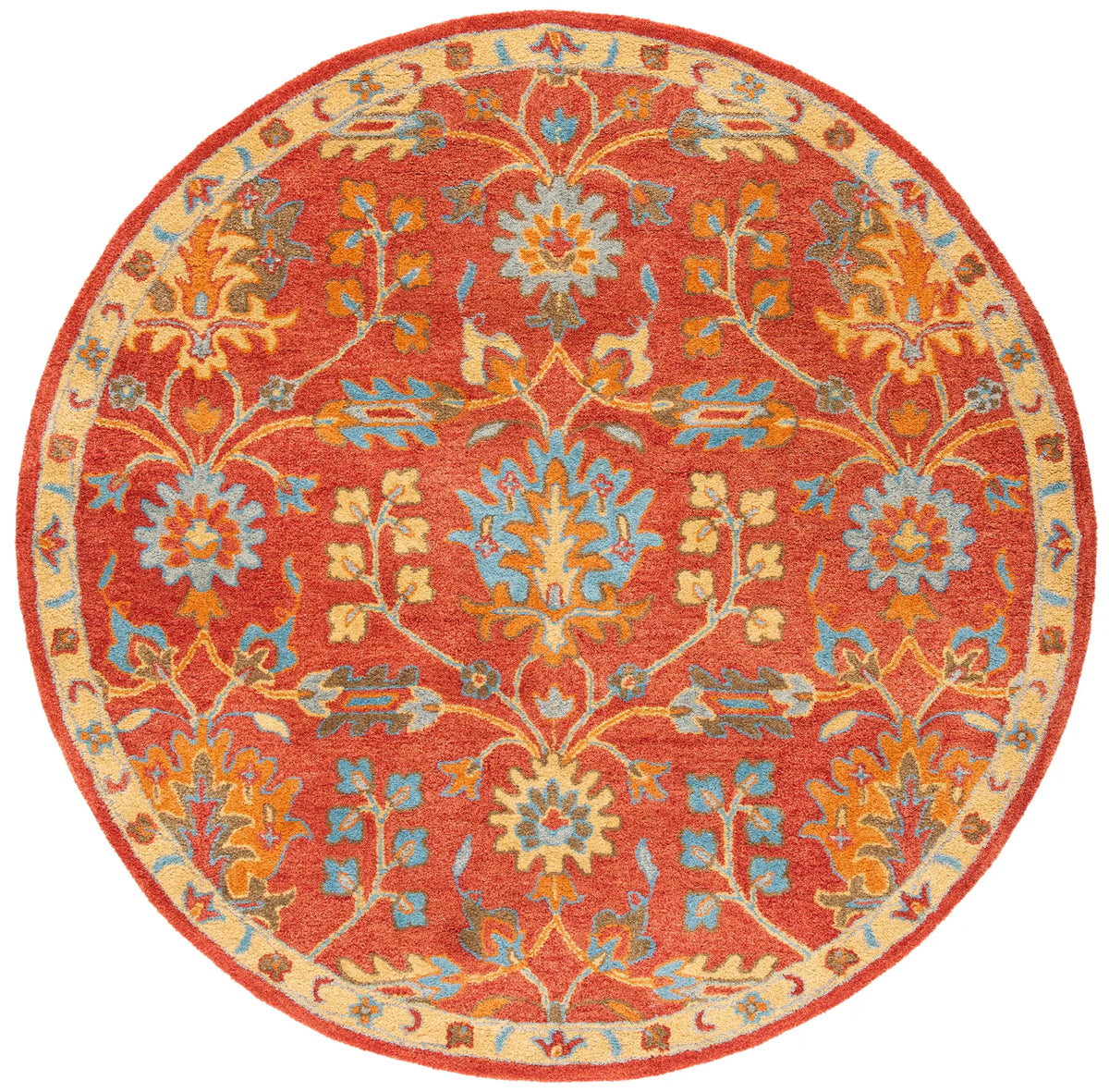 Safavieh Heritage 6'-0" x 6'-0" Rug in Red / Multi