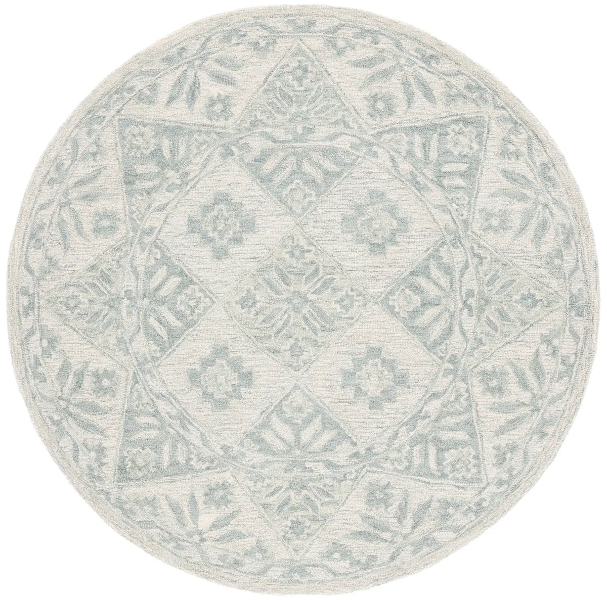 Safavieh Martha Stewart 6'-0" x 6'-0" Rug in Ivory / Light Blue
