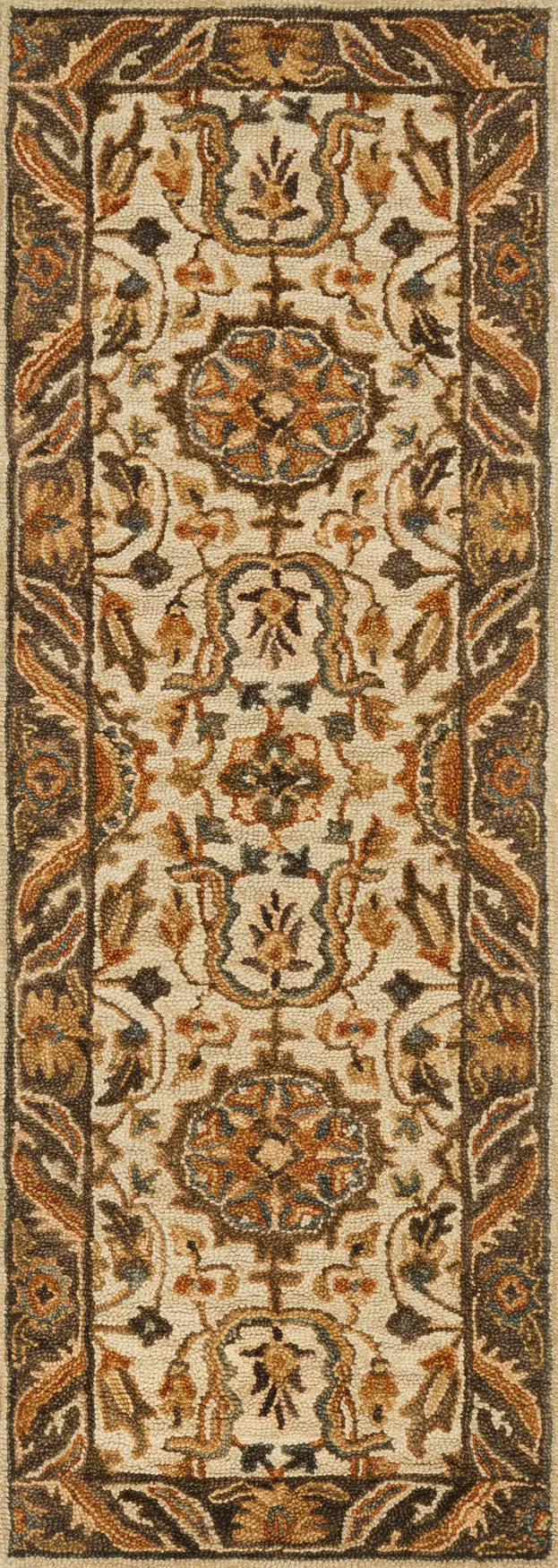 Loloi Victoria Vk-02 Ivory / Dk Taupe Rugs - runner flat
