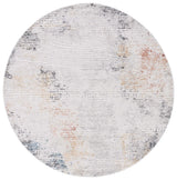 Safavieh Vogue 6'-7" x 6'-7" Rug in Ivory / Blue Rust