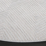 Safavieh Kingston 6'-7" x 6'-7" Rug in Ivory / Light Grey