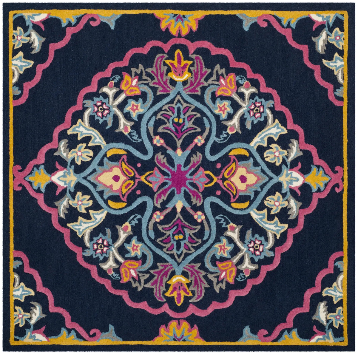 Safavieh Bellagio 5'-0" x 5'-0" Rug in Navy Blue / Multi