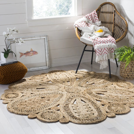 Safavieh Natural Fiber 6'-0" x 6'-0" Rug in Natural