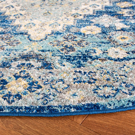 Safavieh Madison 6'-7" x 6'-7" Rug in Navy / Creme