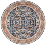 Safavieh Heirloom 700 6'-7" x 6'-7" Rug in Navy / Beige
