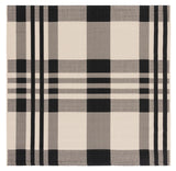 Safavieh Courtyard 6'-7" x 6'-7" Rug in Black / Bone