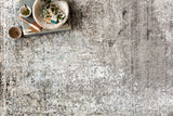 Loloi Franca Frn-04 Slate/Sky Rugs - styled aerial 1