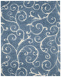 Safavieh Florida Shag 9'-6" x 13'-0" Rug in Light Blue / Cream