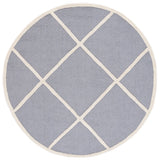 Safavieh Cambridge 6'-0" x 6'-0" Rug in Silver / Ivory