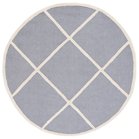 Safavieh Cambridge 6'-0" x 6'-0" Rug in Silver / Ivory