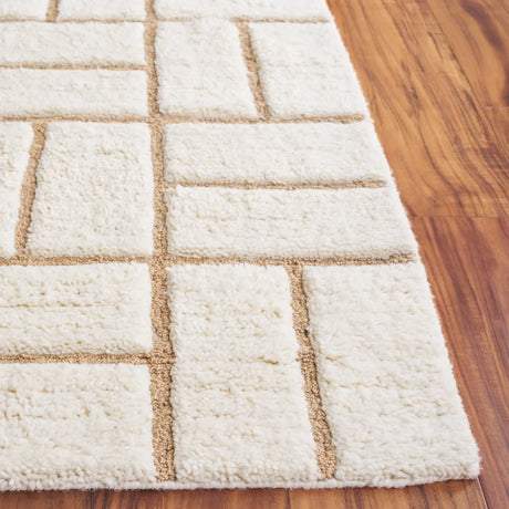 Safavieh Casablanca 4'-0" x 6'-0" Rug in Natural / Ivory