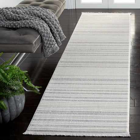 Safavieh Whisper 2'-2" x 8'-0" Rug in Light Grey / Ivory