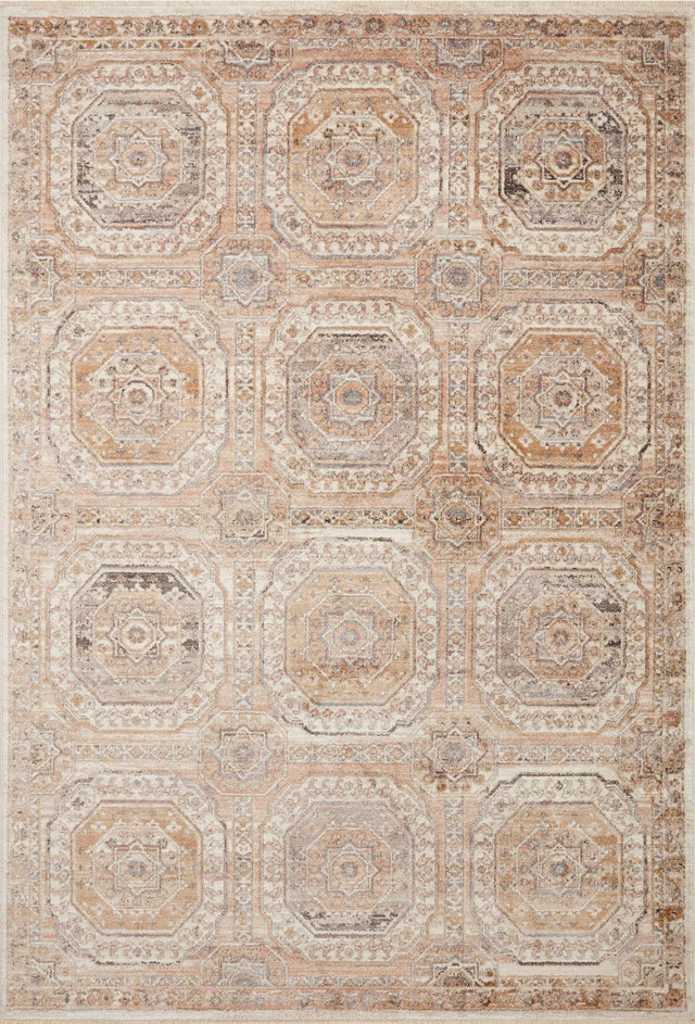 Loloi Sonnet Snn-06 Apricot/Multi Rug - main flat