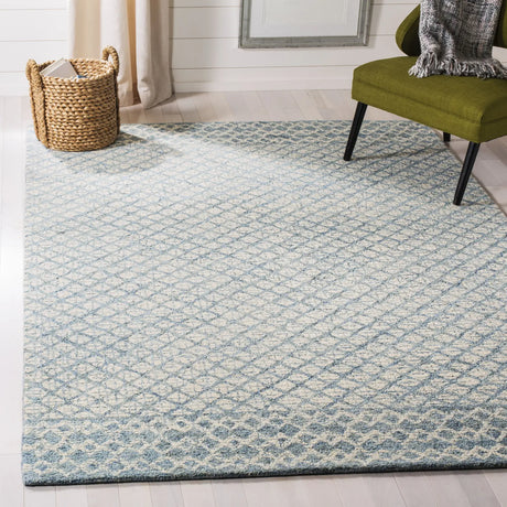 Safavieh Abstract 6'-0" x 9'-0" Rug in Blue / Ivory