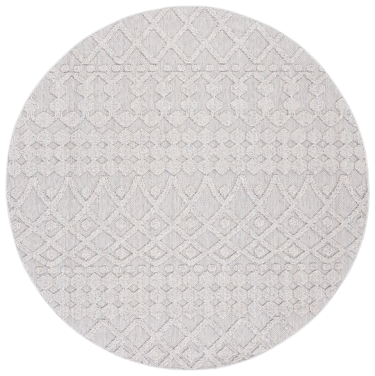 Safavieh Global 6'-7" x 6'-7" Rug in Grey / Ivory