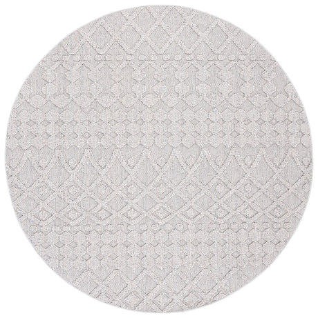 Safavieh Global 6'-7" x 6'-7" Rug in Grey / Ivory