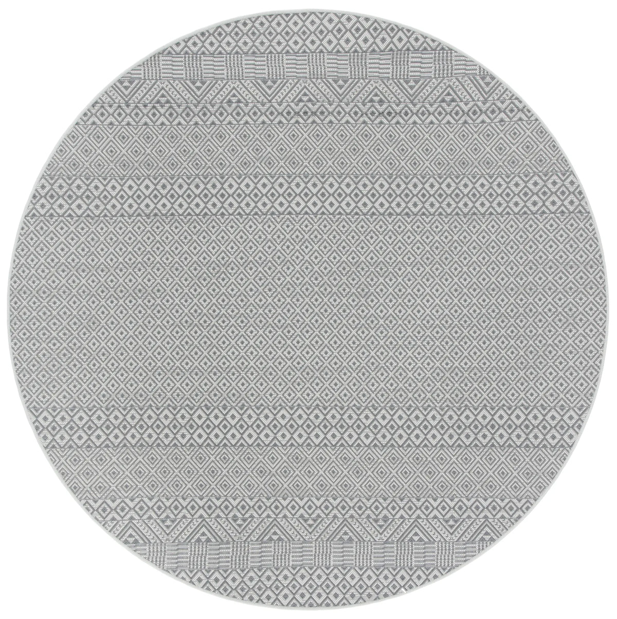 Safavieh Courtyard 5'-3" x 5'-3" Rug in Brown / Grey