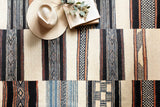 Loloi Mika Mik-04 Ivory / Multi Rugs - styled aerial 1