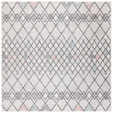 Safavieh Amsterdam 6'-7" x 6'-7" Rug in Grey / Ivory