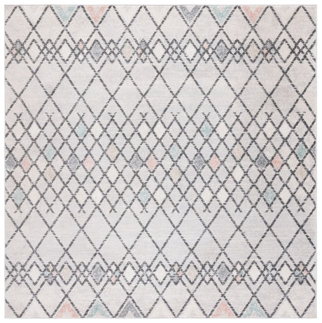 Safavieh Amsterdam 6'-7" x 6'-7" Rug in Grey / Ivory