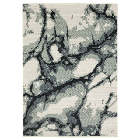 Oriental Weavers Sphinx ECHO ECH08 Blue Abstract Rugs - main flat