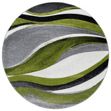 Safavieh Hollywood 6'-7" x 6'-7" Rug in Grey / Green