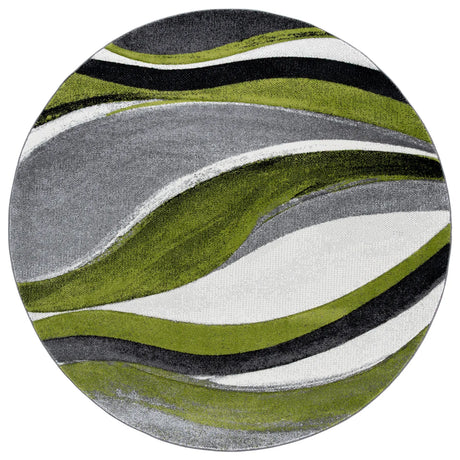 Safavieh Hollywood 6'-7" x 6'-7" Rug in Grey / Green