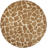 Safavieh Soho 6'-0" x 6'-0" Rug in Beige / Brown