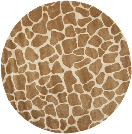 Safavieh Soho 6'-0" x 6'-0" Rug in Beige / Brown