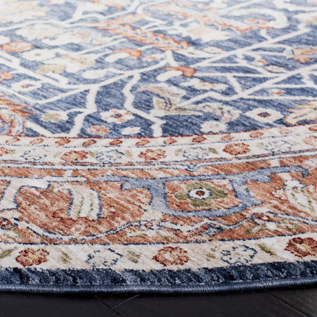 Safavieh Heirloom 700 6'-7" x 6'-7" Rug in Navy / Beige
