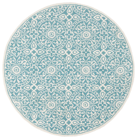 Safavieh Metro 6'-0" x 6'-0" Rug in Teal / Ivory
