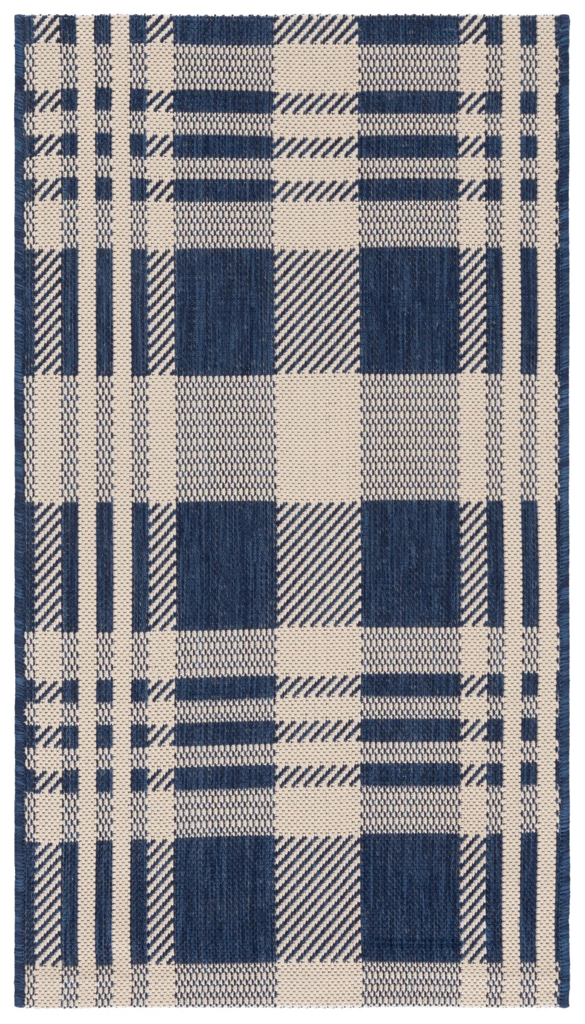 Safavieh Courtyard 2'-0" x 3'-7" Rug in Navy / Beige