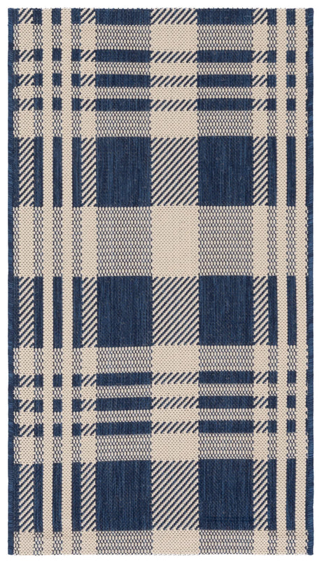 Safavieh Courtyard 2'-0" x 3'-7" Rug in Navy / Beige