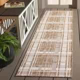 Safavieh Beach House 2'-0" x 8'-0" Rug in Brown / Ivory