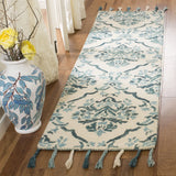 Safavieh Suzani 2'-3" x 8'-0" Rug in Ivory / Turquoise