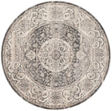 Safavieh Vintage Persian 5'-0" x 5'-0" Rug in Dark Grey / Ivory