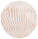 Safavieh Tahoe Shag 6'-7" x 6'-7" Rug in Gold / Ivory