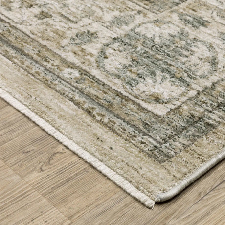 Oriental Weavers Sphinx Avalon AVA03 Grey Rugs - corner detail