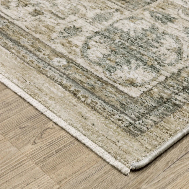 Oriental Weavers Sphinx Avalon AVA03 Grey Rugs - corner detail