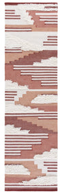 Safavieh Kenya 2'-3" x 8'-0" Rug in Rust / Ivory