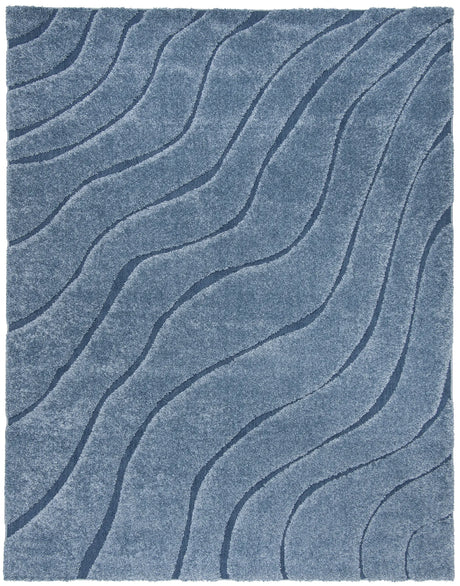 Safavieh Florida Shag 9'-6" x 13'-0" Rug in Light Blue / Blue