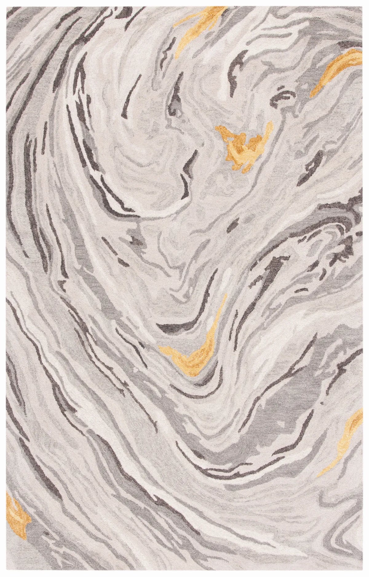 Safavieh Soho 4'-0" x 6'-0" Rug in Grey / Gold