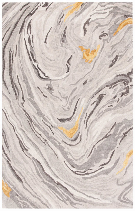 Safavieh Soho 4'-0" x 6'-0" Rug in Grey / Gold