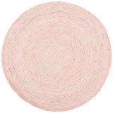 Safavieh Braided 5'-0" x 5'-0" Rug in Red / Ivory