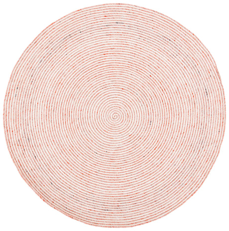 Safavieh Braided 5'-0" x 5'-0" Rug in Red / Ivory