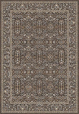 Dynamic Rugs Ancient Garden 57276 Dark Brown/Beige/Blue Rug - Rectangular